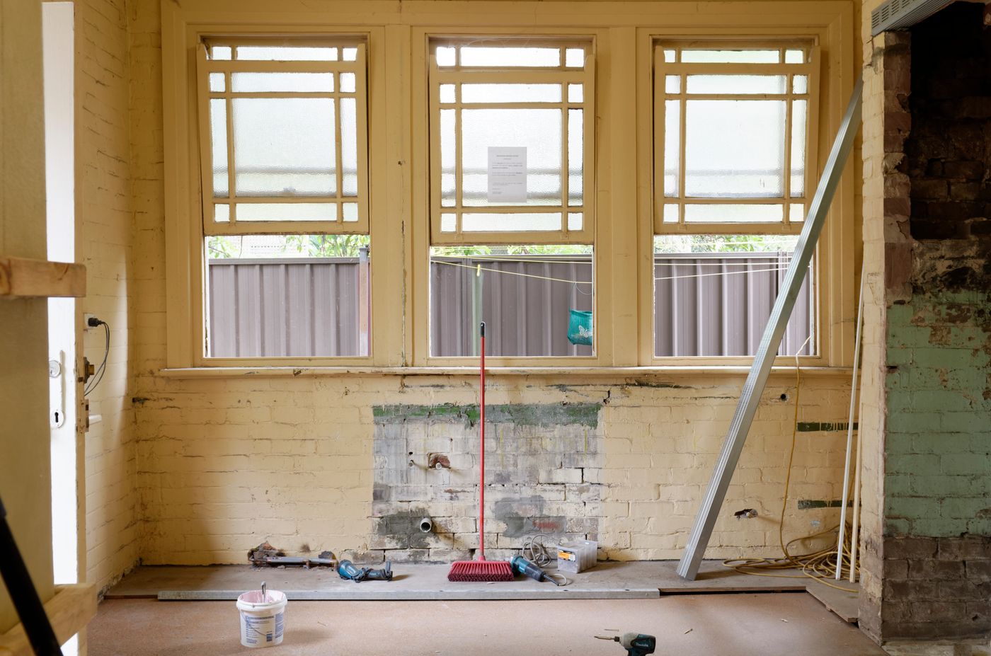 Carpet installation inspiration: unfinished room, illustrative stock photo
